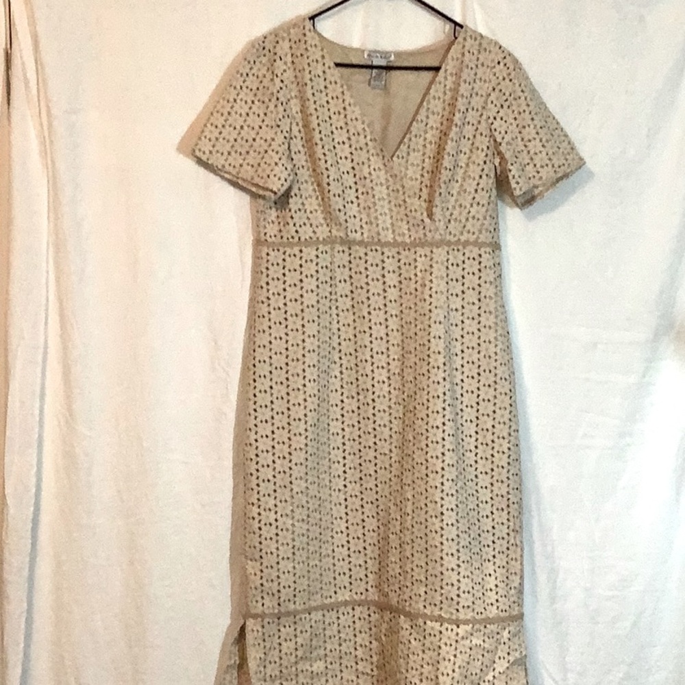 Alexandra Bartlett eyelet mid length dress